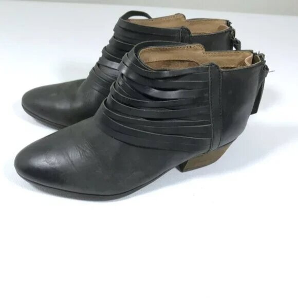Clarks Leather Ankle Boots Black Size 5 - Picture 5 of 10